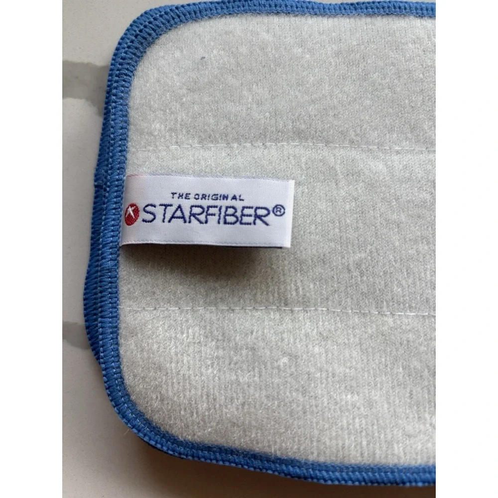 3 New STARFIBER The Original Microfiber Mop Pad Replacement Blue 5